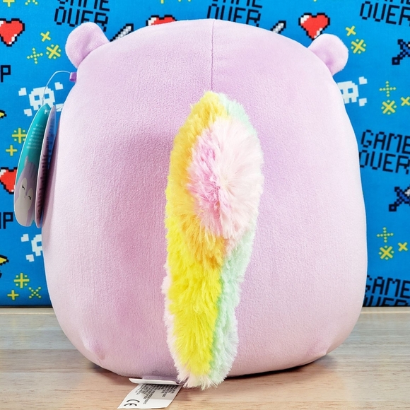 Squishmallow Sydnee the Lavender Squirrel 8" UltraSoft Stuffed Plush Toy NWT - Picture 4 of 12